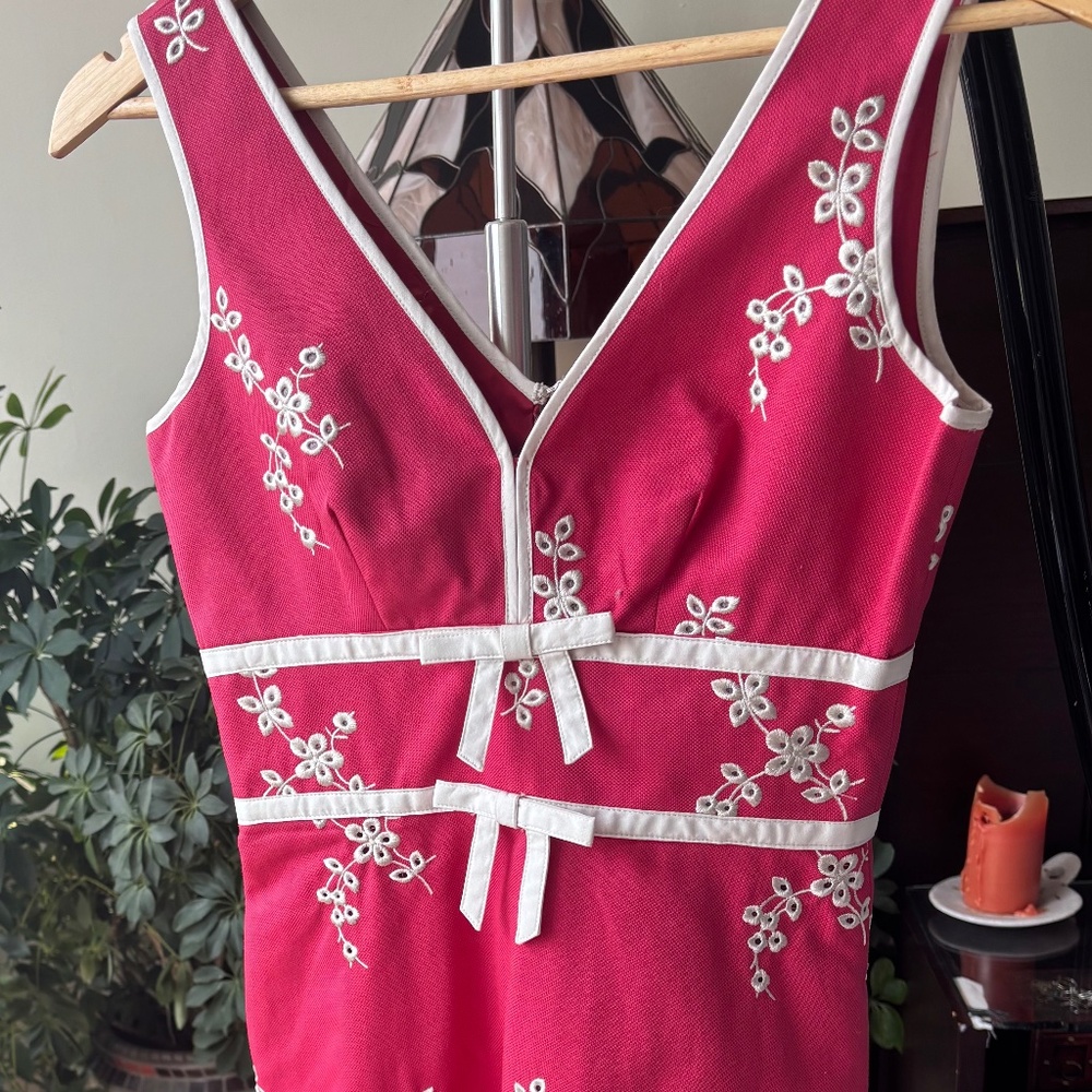 Sandra Angelozzi Dress – Size 30 – Strawberry Red